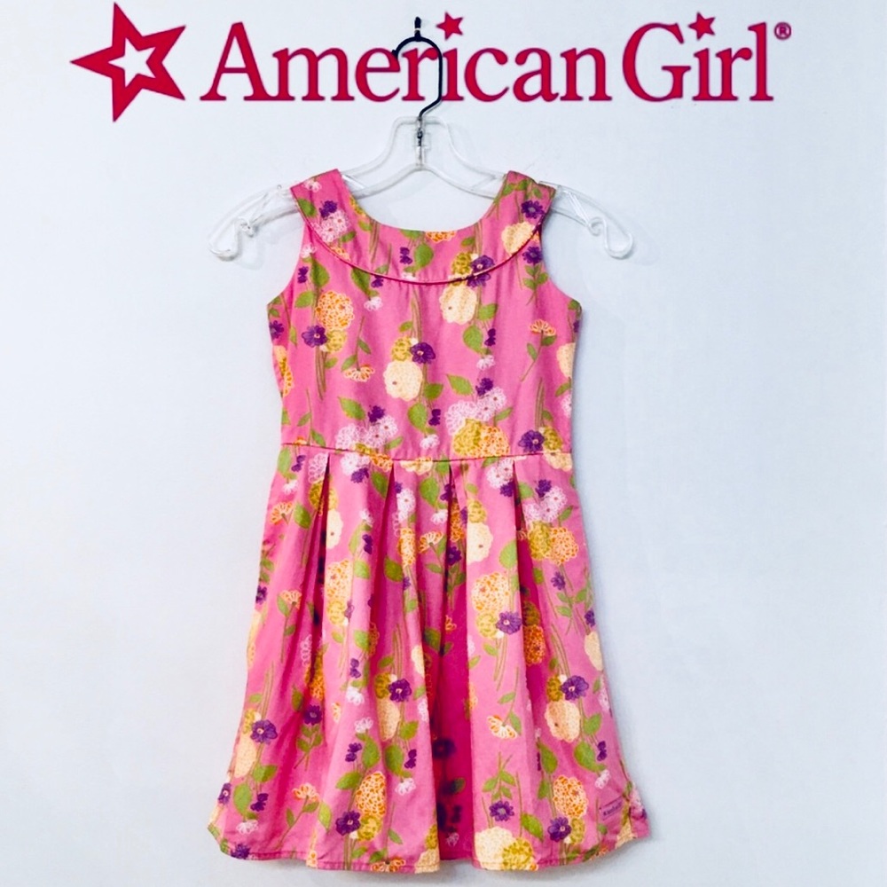 American Girl Floral Pleated Umpire Waisted Dress
